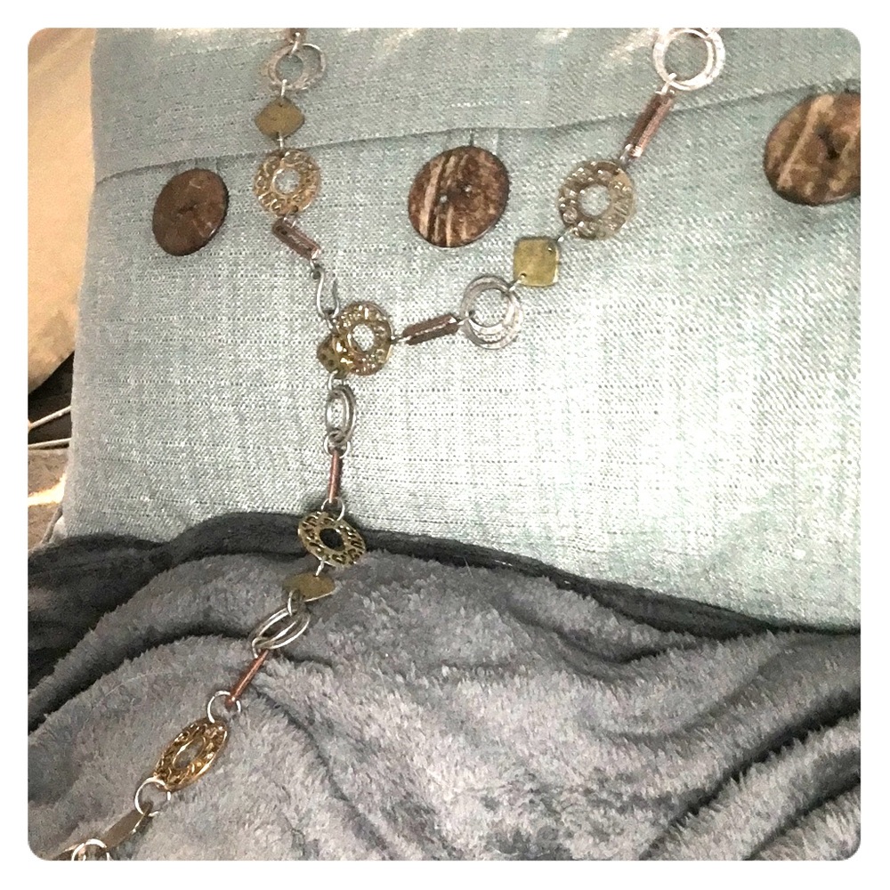 Silver and gold plated chain belt